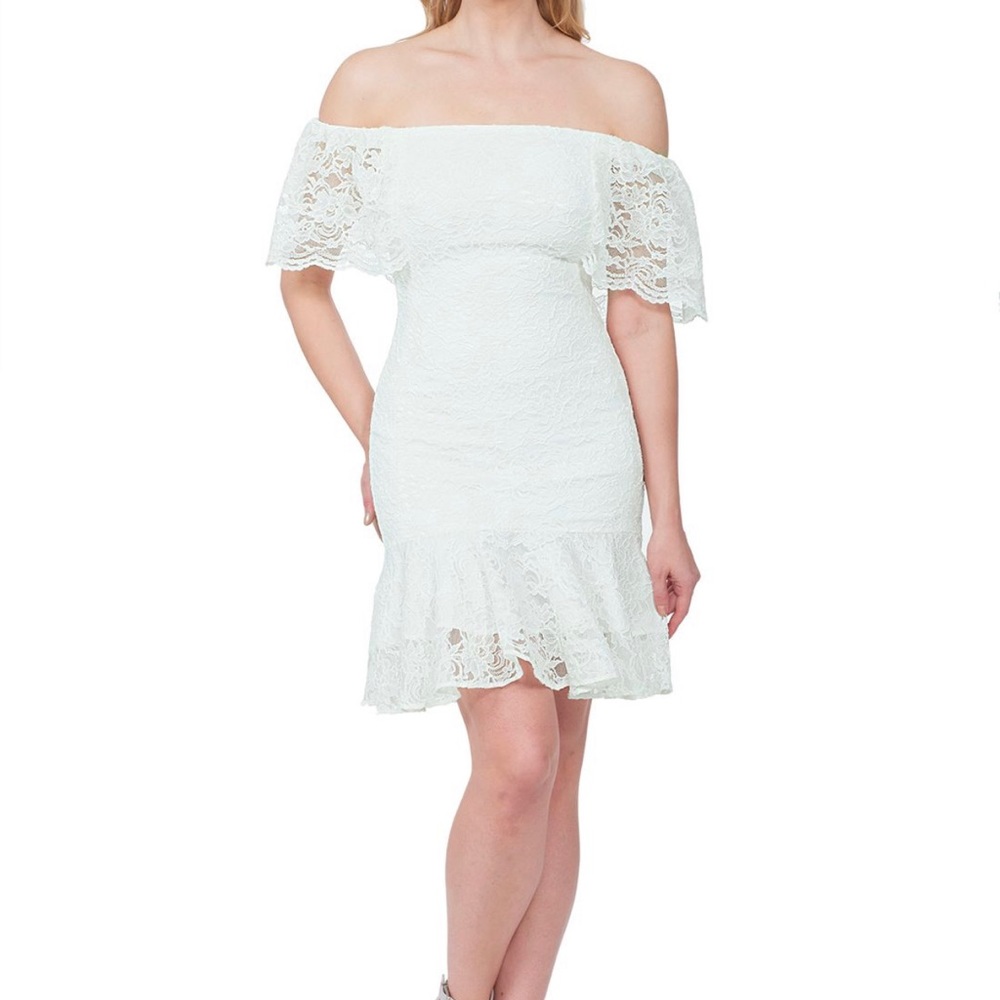 White Lace Posh Couture Dress